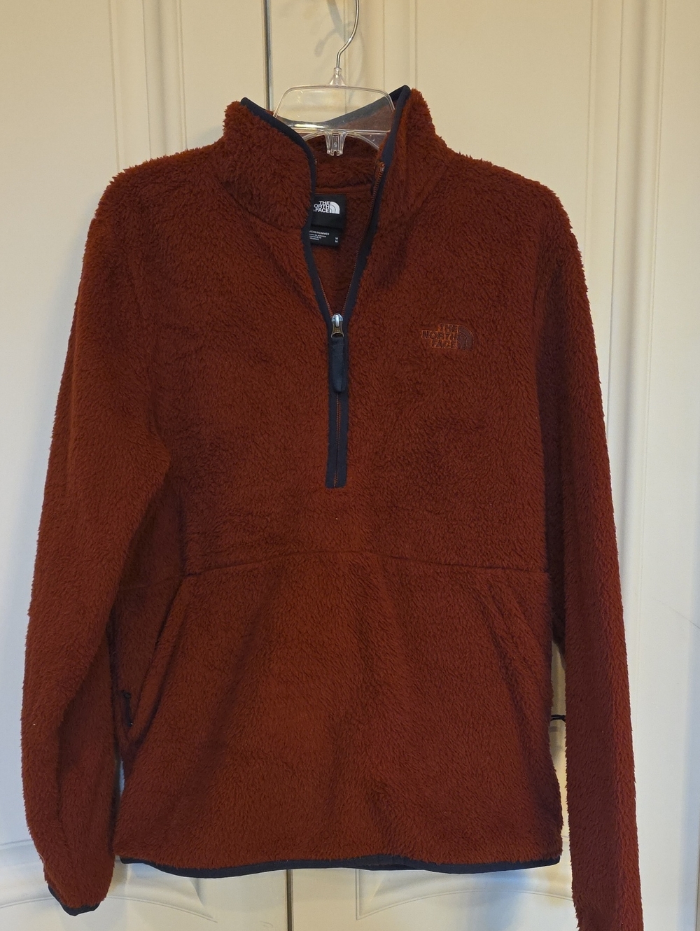 The North Face Men's Rust Quarter-Zip Sherpa Pullover